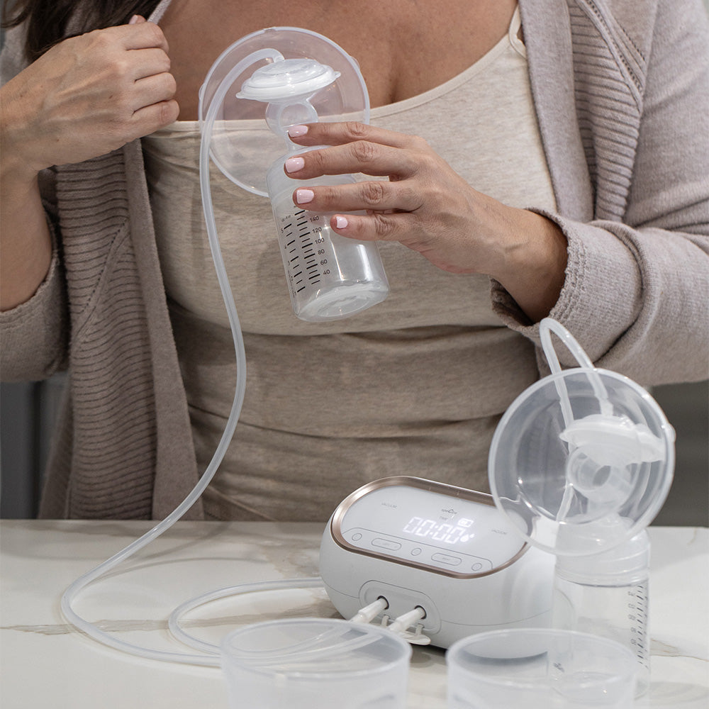 On-the-Go Plus Synergy Gold® Portable Breast Pump & CaraCups Wearable Milk Collection Hands-Free Inserts - Image 3